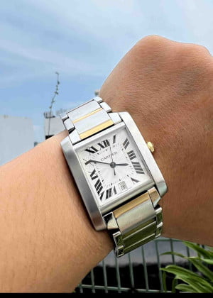 Cartier Tank Francaise Gold And Steel W51005Q4 - Used