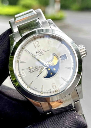 Đồng Hồ Ball Cũ Moonphase NM2082C-SJ-SL Automatic 40mm