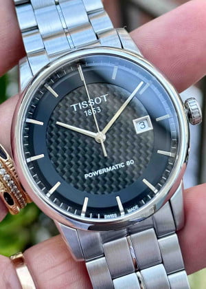 Tissot T086.407.11.201.02 Carbon Dial Powermatic 80 41mm - Used