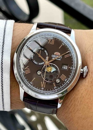 Orient RA-AK0804Y Bambino Sun Moon 41.5mm - Used