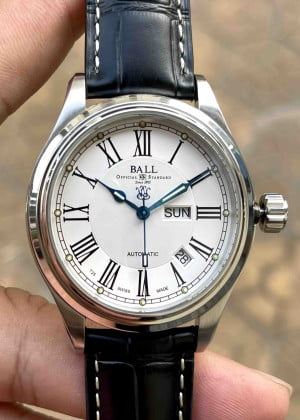 Ball Trainmaster Roman Classic NM1058D-L4J-WH 41mm - Used