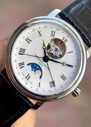 Frederique Constant Moonphase Open Heart FC-335MC4P6 Likenew