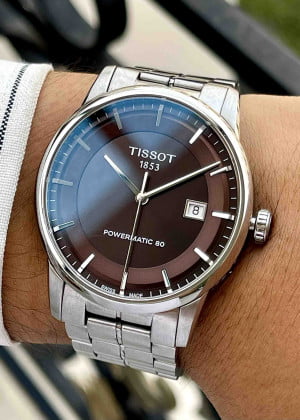 Tissot Luxury Powermatic 80 Nâu Mận T0864071129100 - Used