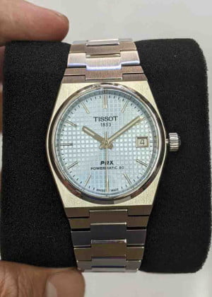 Tissot PRX Ice Blue 35mm Powermatic 80 T1372071135100 - Likenew