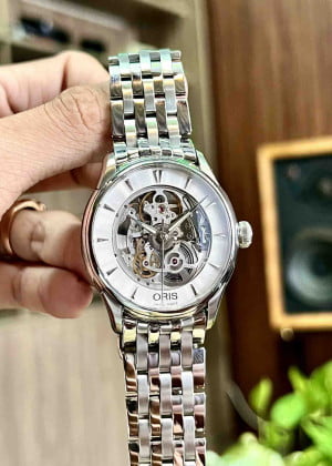 Oris Skeleton Automatic 40mm 01 734 7670 4051-07 8 21 77 - Used