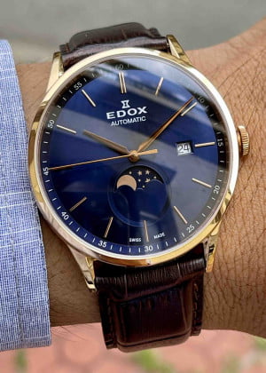 Edox Moonphase Autoamtic 80500-37R-BUIR 42mm - Used