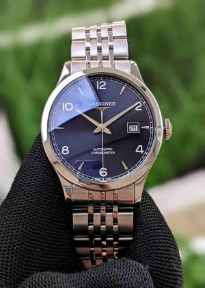 Longines Record Collection 40mm Blue L2.821.4.96.6 - Used