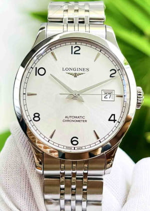 Longines Record Chronometer White L2.821.4.76.6 - Likenew