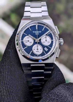 Tissot PRX Chronograph Blue T1374271104100 42mm - Likenew
