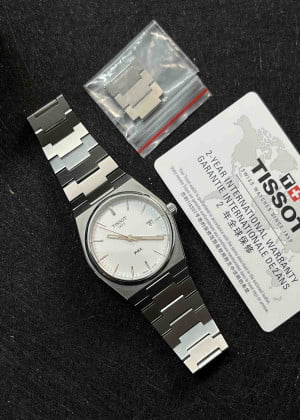 Tissot PRX Quartz White T1374101103100 40mm - Likenew