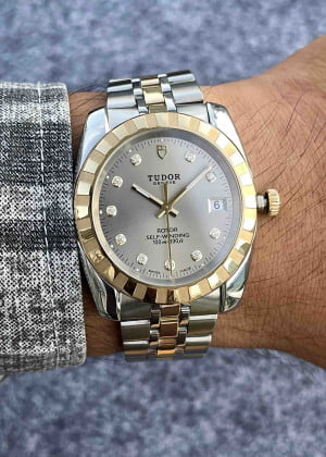 Tudor Classic Date 21013-0012 Demi Diamond 38mm - Used