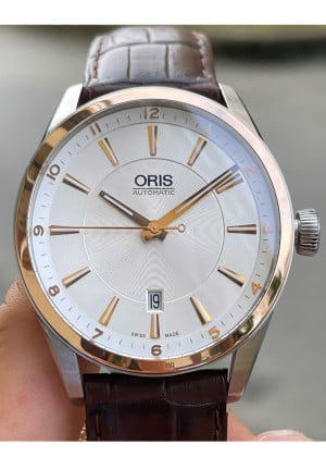 Đồng Hồ Oris Artix Date 73376426331LS Niềng 18k- Used