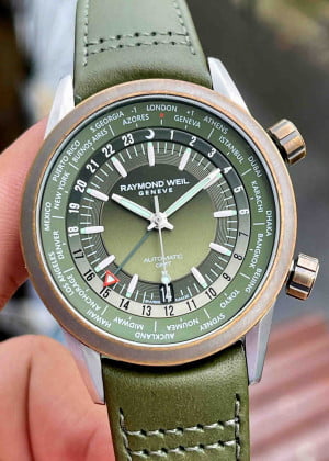 Raymond Weil Freelancer GMT Worldtimer 2765-SBC-52001 - Likenew