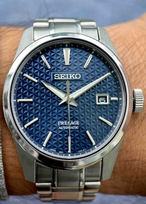 Seiko SPB167J1 Presage Sharp Edged Blue 39.3mm - Used
