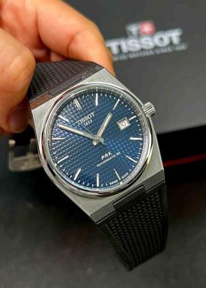 Tissot PRX Dây Cao Su Blue T137.407.17.041.00 - Likenew