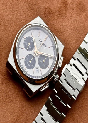 Tissot PRX Panda Chronograph T137.427.11.011.00 Likenew