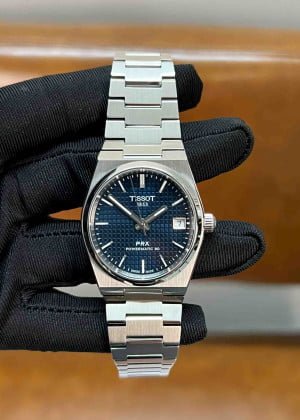 Tissot PRX 35mm Powermatic 80 Blue T1372071104100 - Likenew