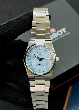 Tissot PRX Ice Blue 35mm Powermatic 80 T137.207.11.351.00 - Used