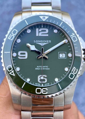 Longines Hydroconquest 41mm Green L3.781.4.06.6 - Used