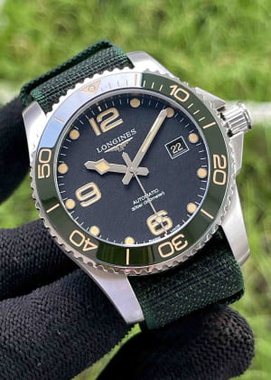 Longines Hydroconquest Green 41mm L3.781.4.05.2 - Like New