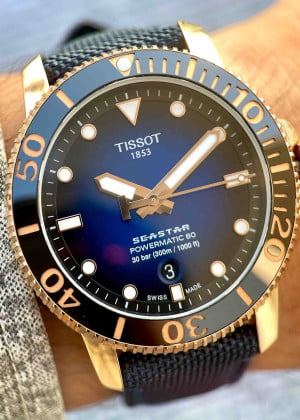 Tissot Seastar Rose Gold Blue 43mm T1204073704100 - Used