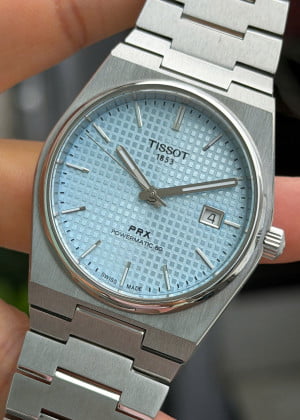Tissot PRX 40mm Ice Blue Powermatic 80 T137.407.11.351.00 - Like New