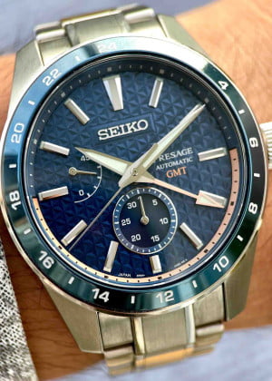 Seiko Presage Sharp Edged GMT SPB217J1 42mm - Used