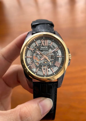 Bulova 98A165 Skeleton Automatic 43mm - Used