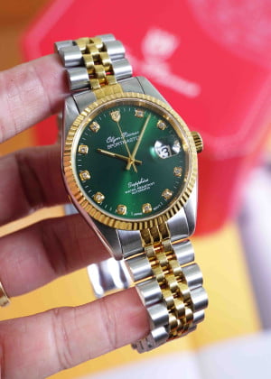 Olym Pianus Sportmaster Datejust Green 40mm OP89322-VV-XL - Used