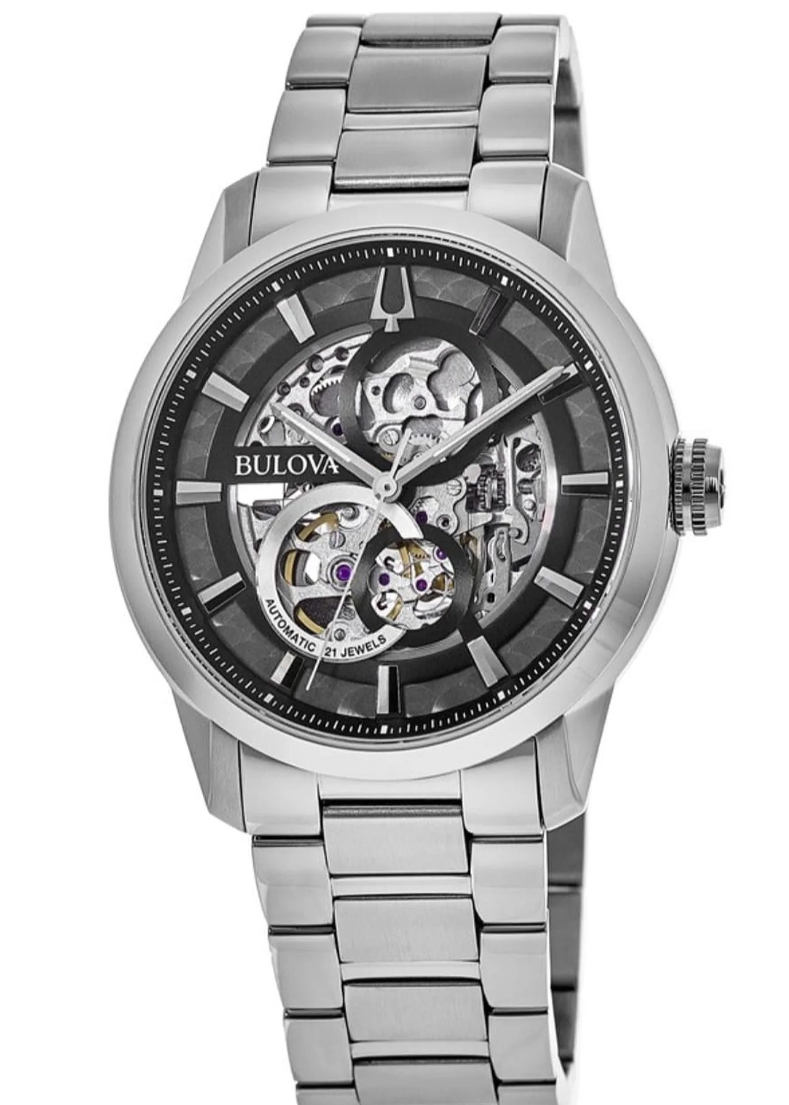 Đồng Hồ Bulova 96A208 Skeleton Automatic size 43mm